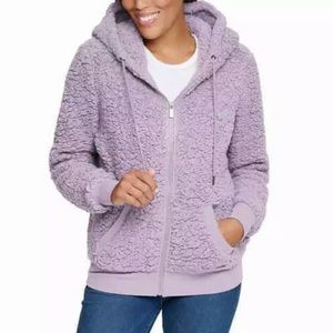 💜 Marc New York Sherpa Fleece Zip Hoodie
